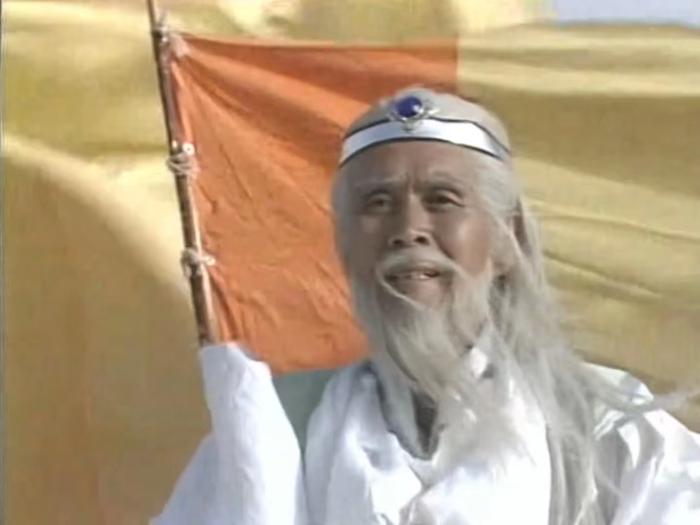 蓝天野饰演姜子牙。《封神榜》截图