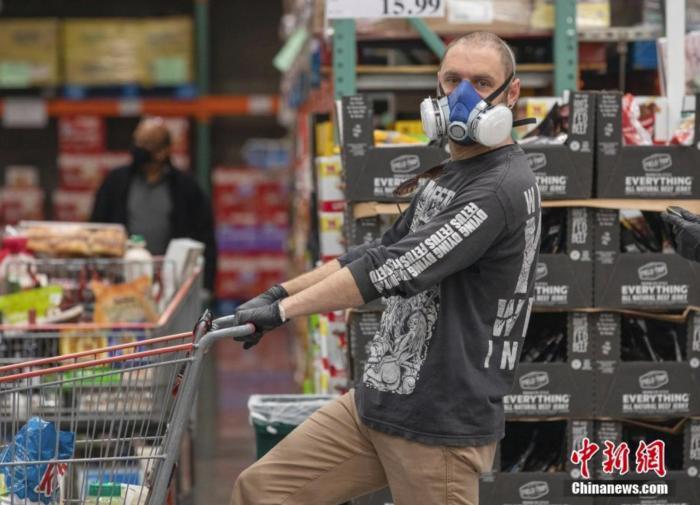 资料图：美国旧金山湾区的一家Costco超市内。 <a target='_blank' href='/'>中新社</a>记者 刘关关 摄