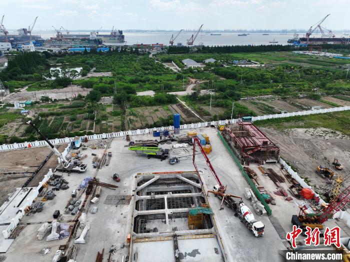 崇明线长兴岛108标大小盾构转换段主体结构顺利封顶 上海地铁供图