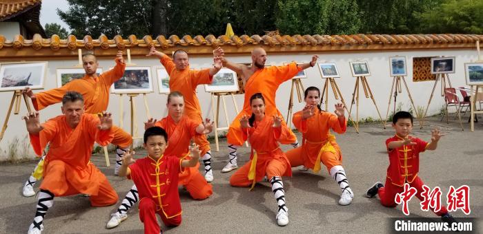 图为“奥地利中国日”活动中的少林武术表演。　Uniart　摄