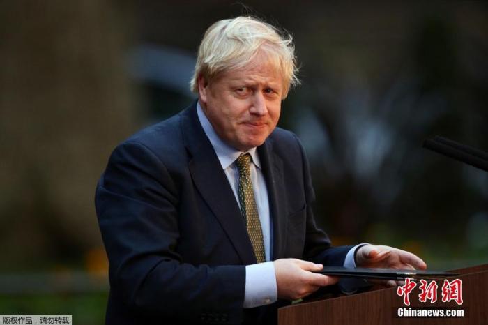 资料图:英国首相约翰逊。 资料图:英国首相约翰逊。