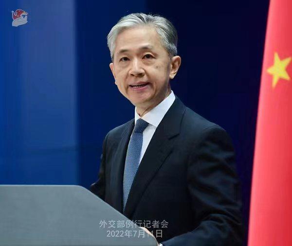 外交部发言人汪文斌。 薛伟 摄 外交部发言人汪文斌。 薛伟 摄