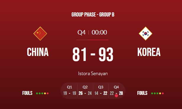 图片来源：男篮亚洲杯官网截图